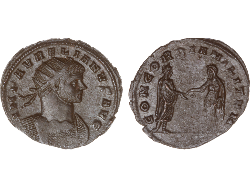 270-275AD Aurelian Bronze Antoninianus – aEF