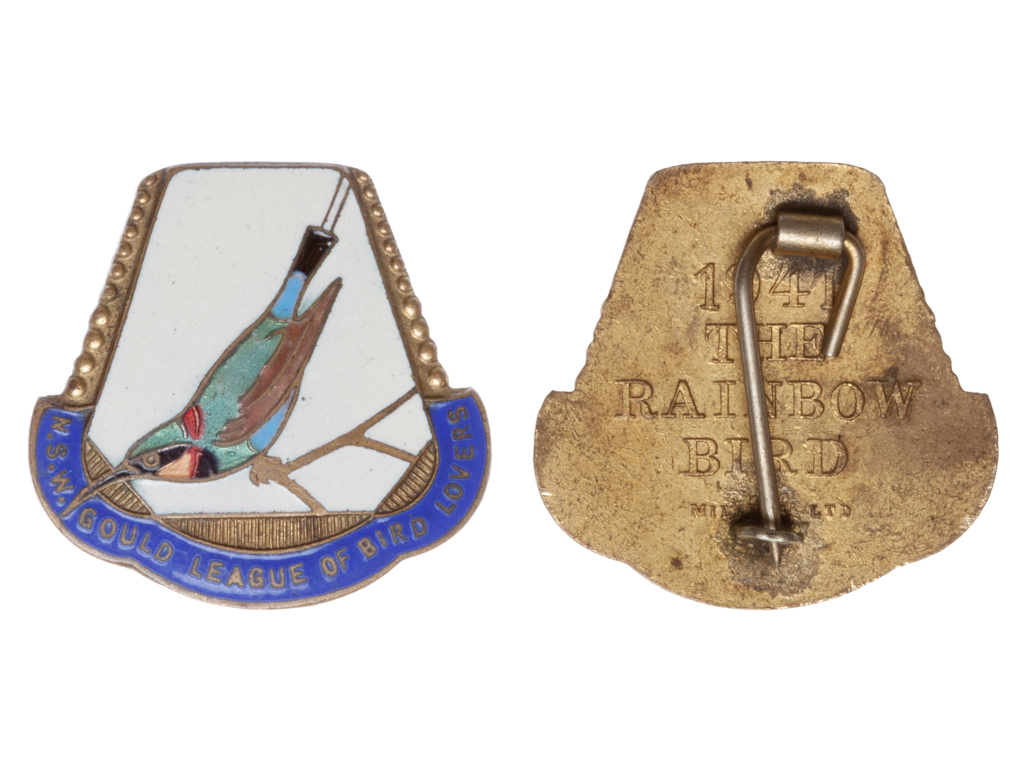 1941 Australia N.S.W Gould League of Bird Lovers Members Badge – gEF