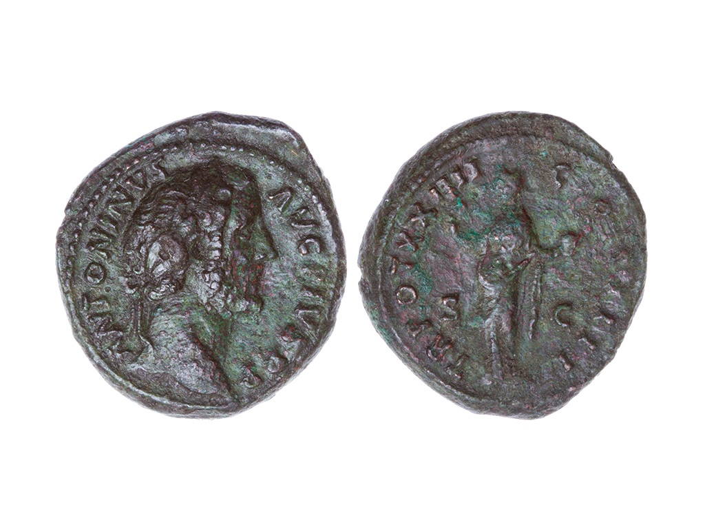 138-161AD Antoninus Pius AE As – nEF/gVF