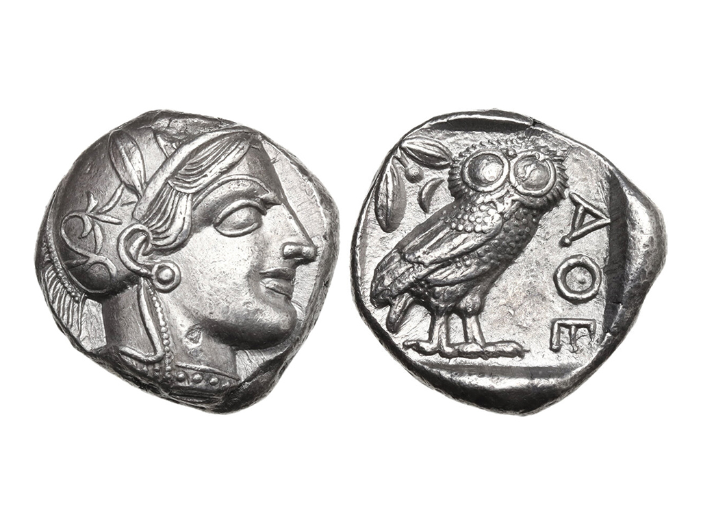 c.454-404BC Attica Athens Owl Silver Tetradrachm – nEF