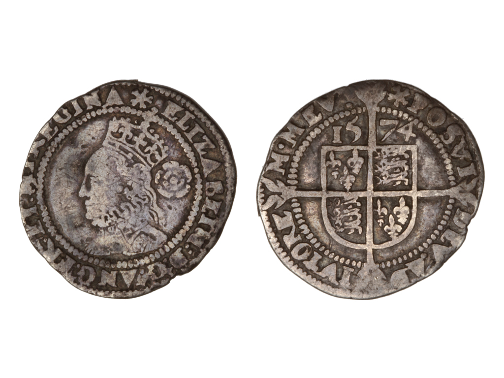 1574 Great Britain Elizabeth I Silver Threepence – gFine