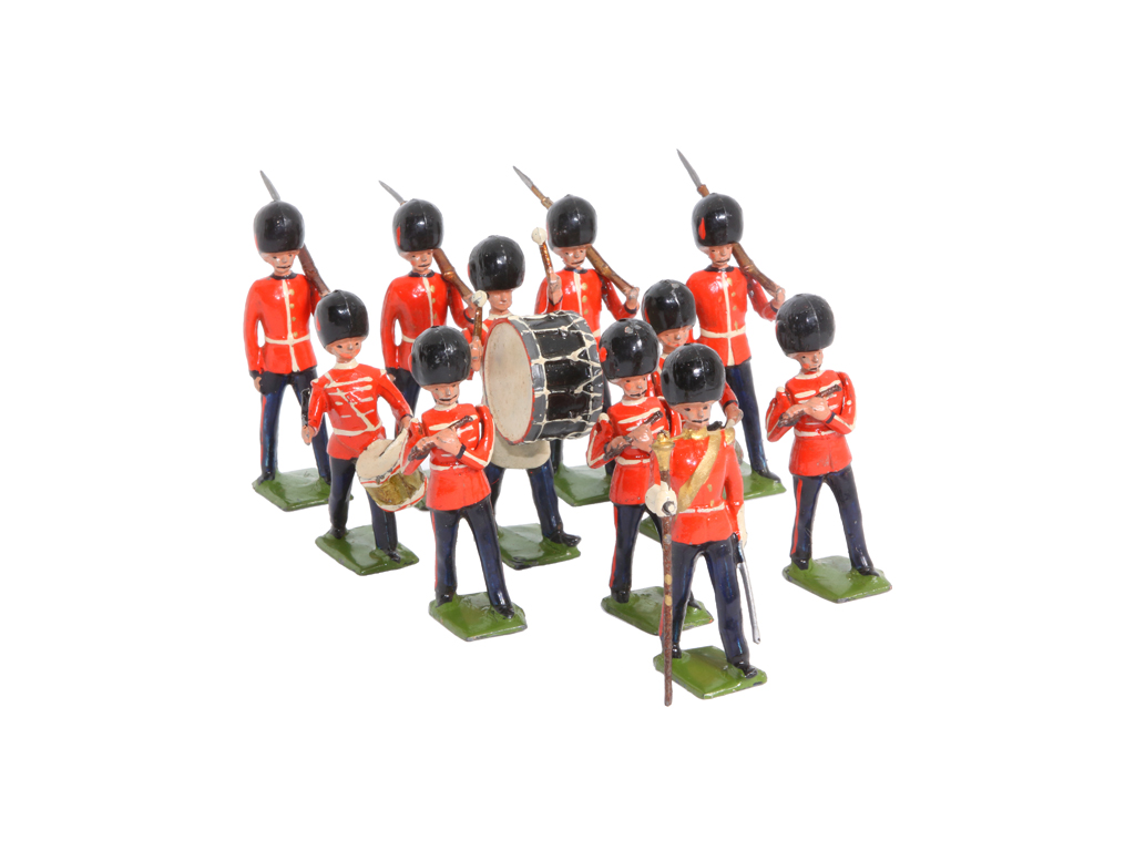 10499 – Vintage W. Britains Military Lead Toy Soldiers – Marching Band (11)