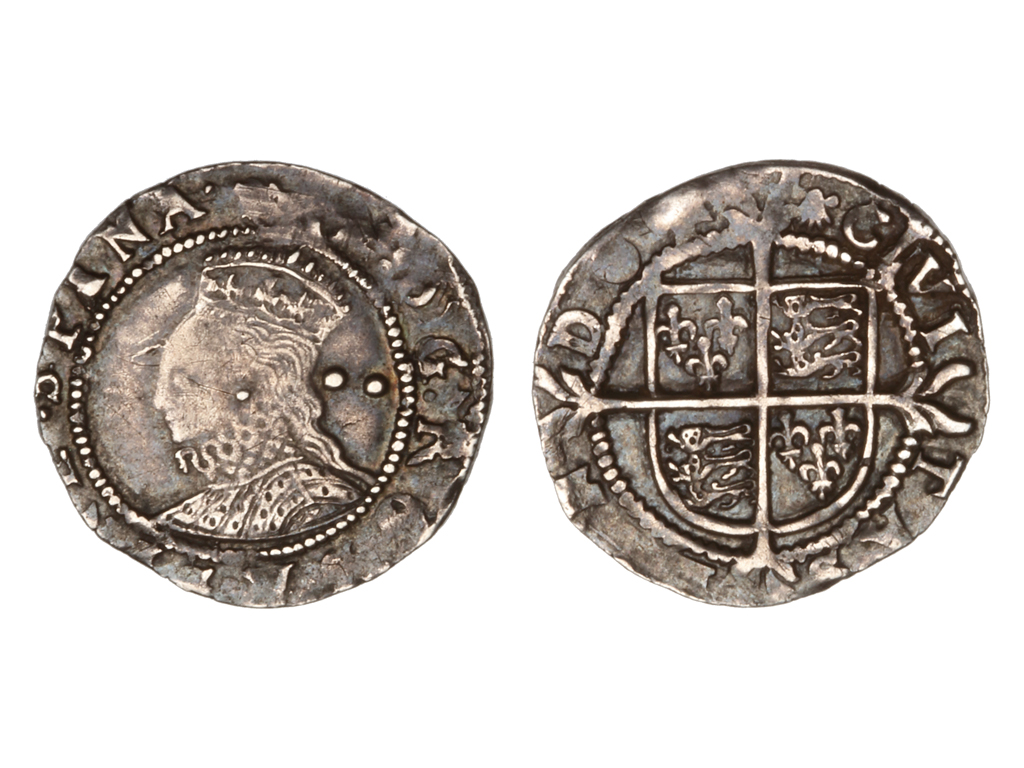 1561 Great Britain Elizabeth I Silver Half Groat – aVF