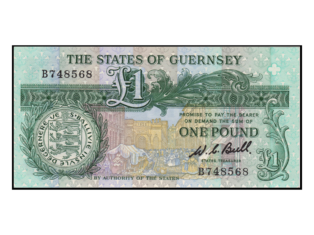 1980-89 Guernsey One Pound P.48a – aUnc