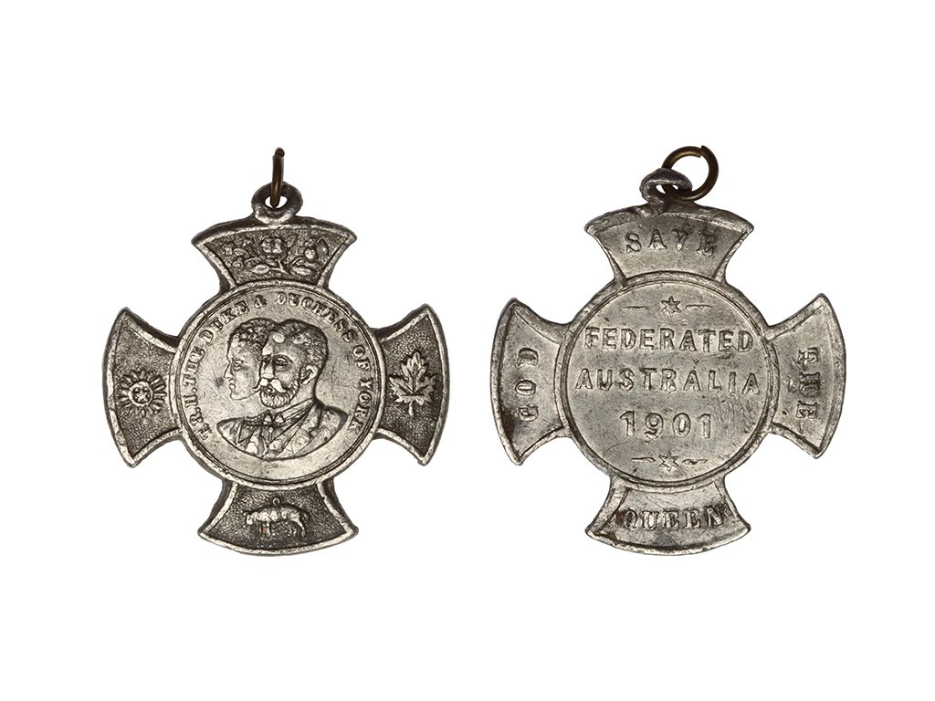 1901 Australia Federation 37mm White Metal Medalet – aVF