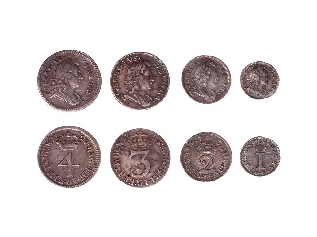 1723 Great Britain George I Maundy Set – aEF-EF (4)