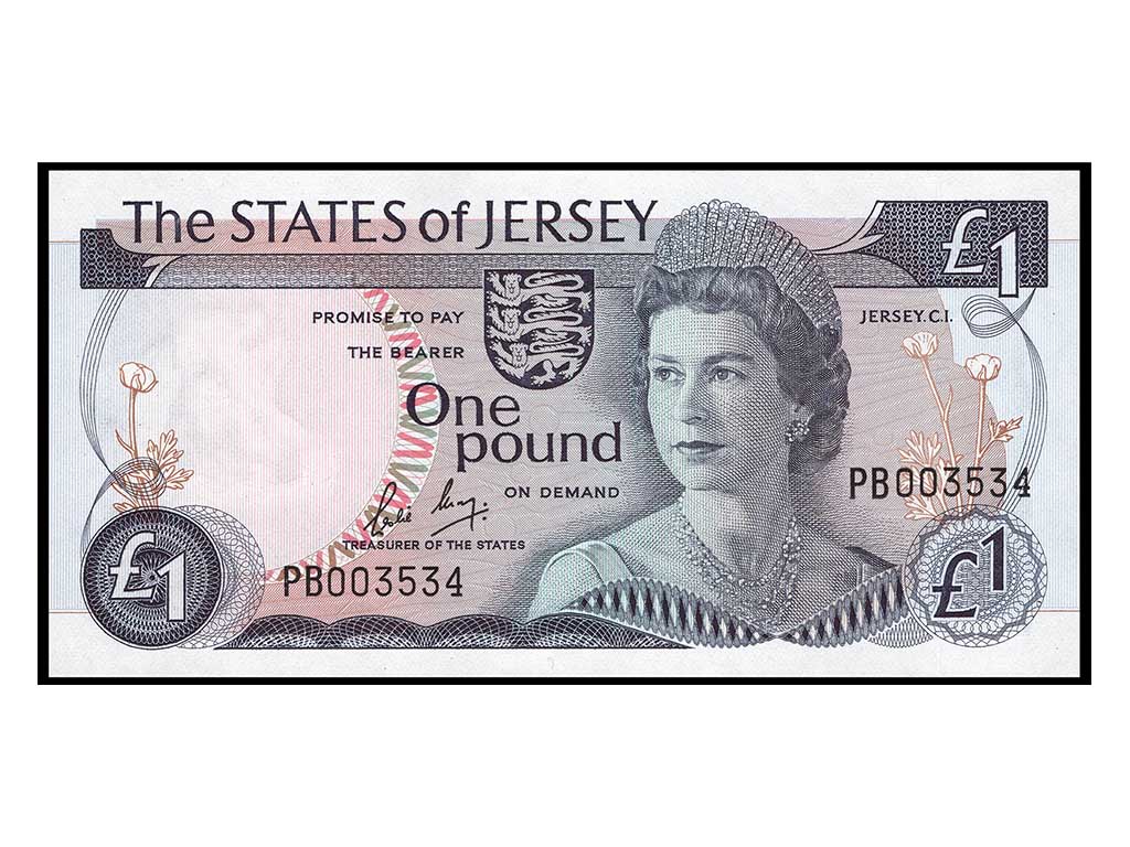 1983 Jersey QEII One Pound P.11b – Unc