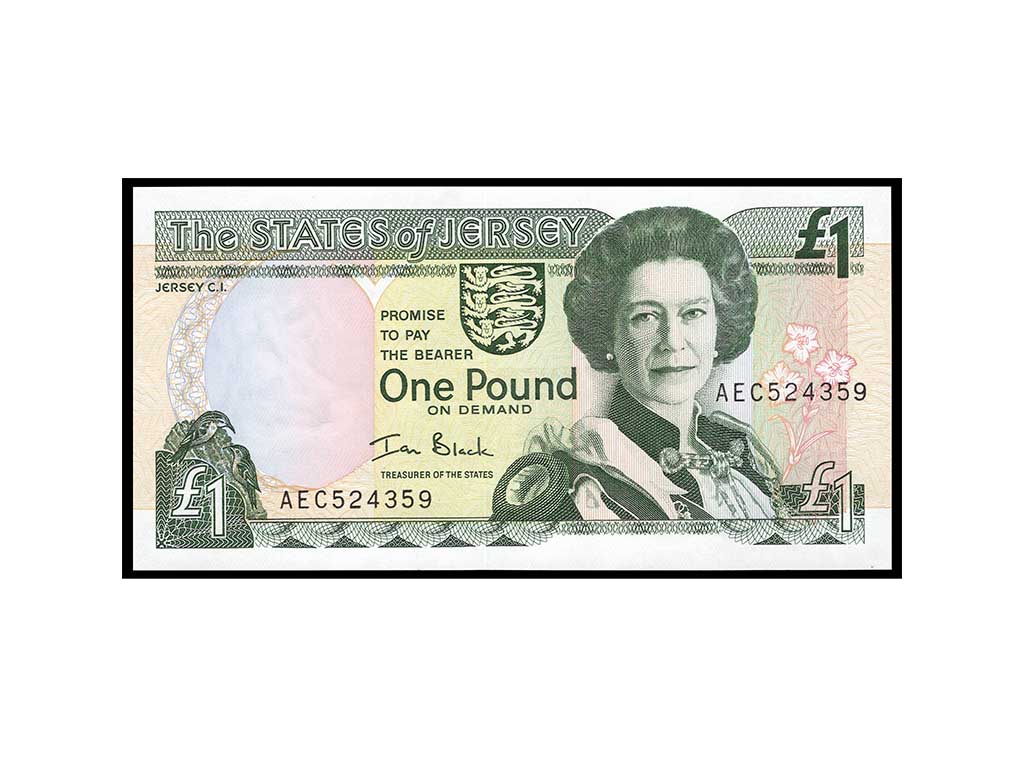 1993 Jersey QEII One Pound P.20a – Unc