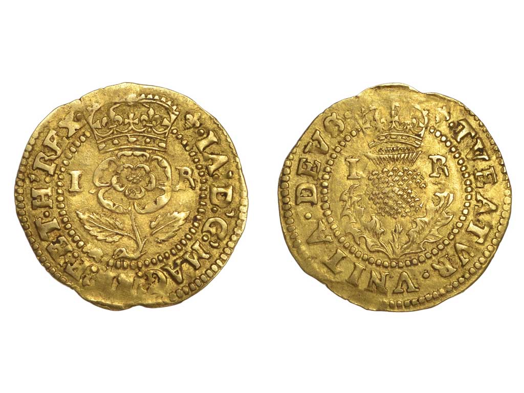 1603-25 Great Britain James I Gold Thistle Crown – gVF